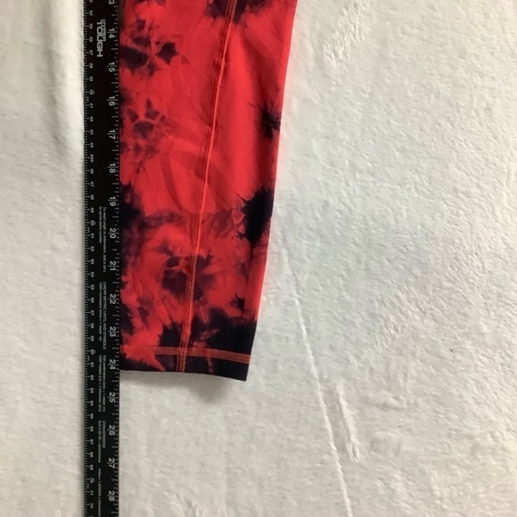 Lululemon Wunder Train High-Rise Tight 25" *WashTie Dye Carnation Red Size 4 - Picture 10 of 12